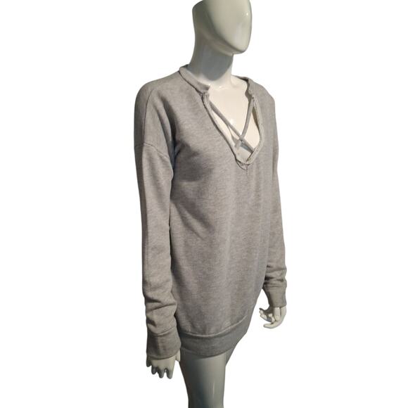 Cherish Grungecore Women's size Medium Distressed Sweatshirt Gorpcore Academia - Picture 2 of 11